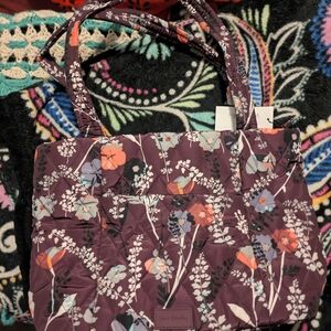 Vera Bradley Floral Quilted Tote Bag - Purple